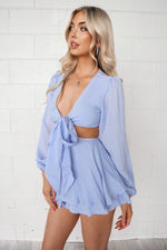 Mayfair Playsuit - Baby Blue