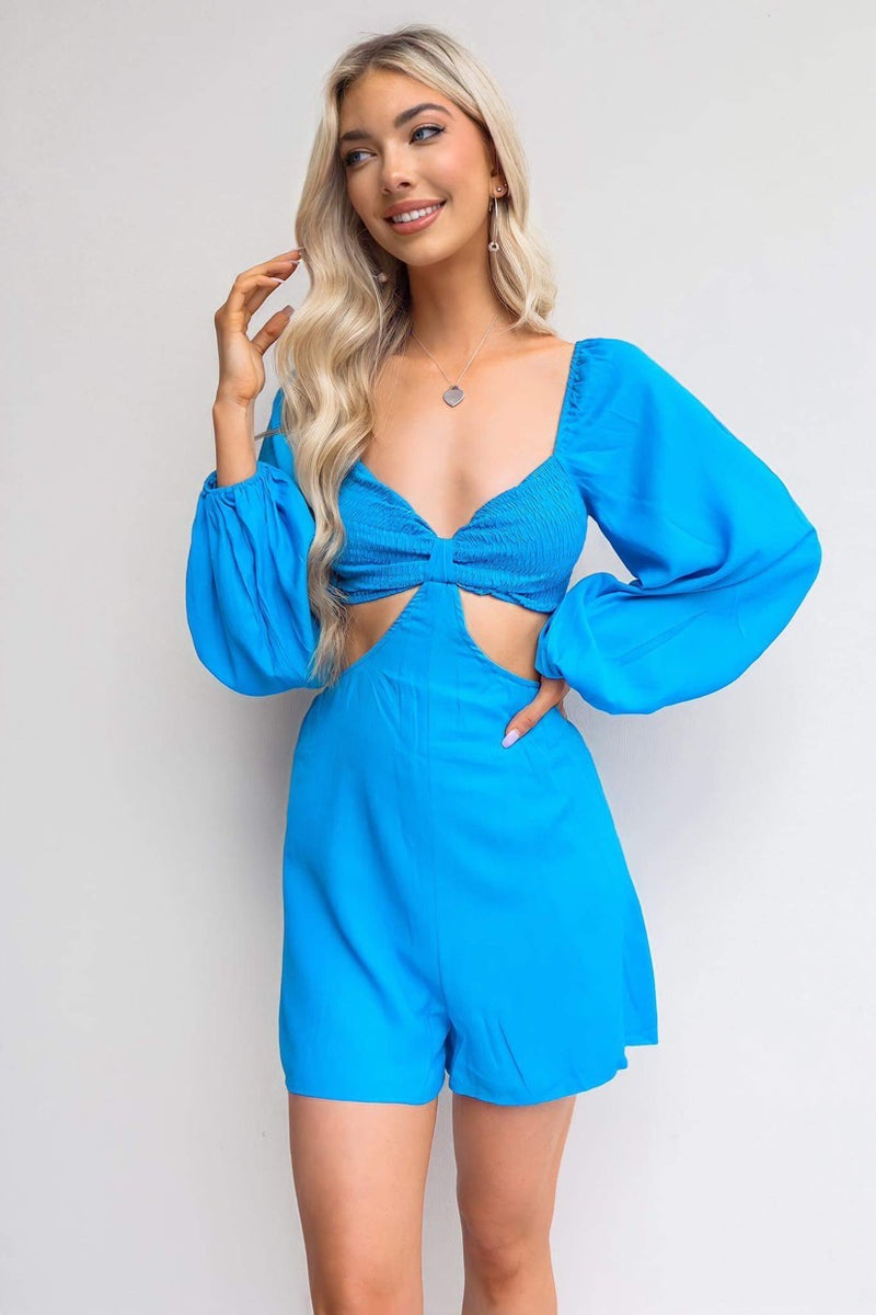 Mila Playsuit - Blue