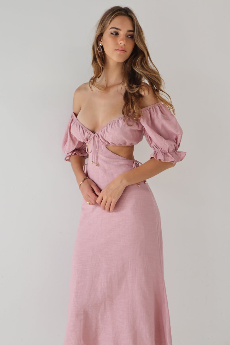 Mirabella Midi Dress - Pink