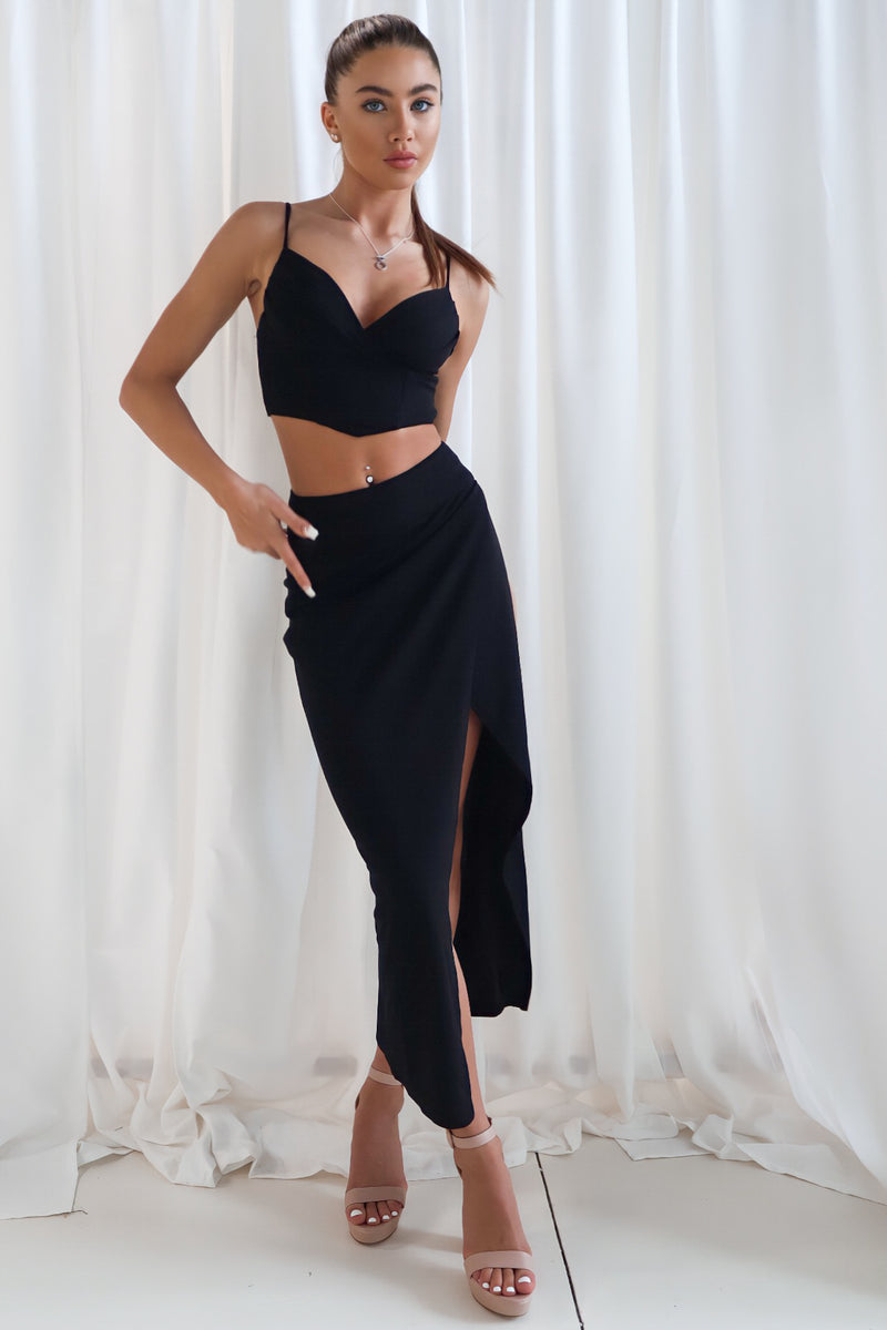 Myora Set Top - Black