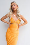 Nia Dress - Mango Orange