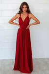 Pandora Multiway Dress - Wine - Runway Goddess