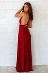Pandora Multiway Dress - Wine - Runway Goddess