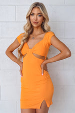 Peyton Dress - Mango Orange