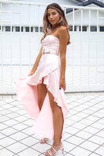 Milano Strapless Gown - Blush Pink