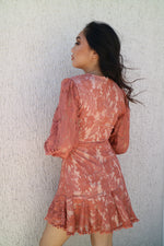 Vienna Lace Dress - Rust - Runway Goddess