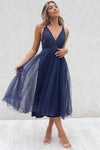 Julian Tulle Midi - Navy