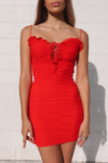 Revenge Mesh Dress - Red