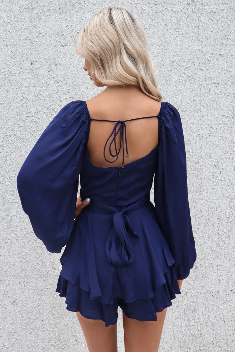 Sarah Playsuit - Navy