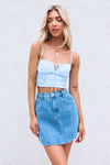 Siren Mesh Top - Baby Blue