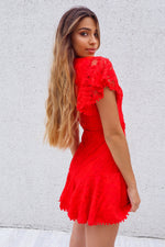 Something Sweet Lace Dress - Red