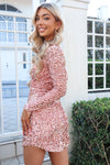 Stardust Sequin Dress - Rose Gold Pink