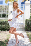 Stellar Sequin Dress - White/Silver