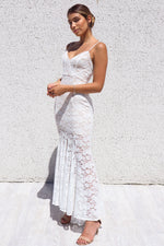 Talaya Lace Gown - White