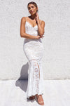 Talaya Lace Gown - White