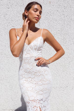 Talaya Lace Gown - White