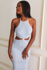 Thurma Cutout Dress - Baby Blue