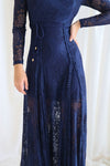 Tilly Lace Maxi Dress - Navy