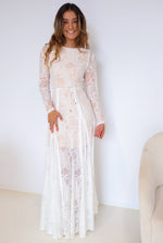 Tilly Lace Maxi Dress - White