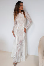 Tilly Lace Maxi Dress - White