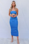 Tisha Midi Dress - Blue