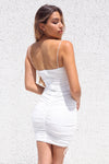 Trinity Mesh Dress - White