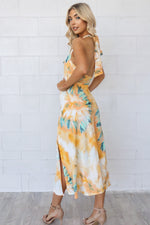 Verity Dress - Yellow Tie Dye