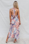 Verity Dress - Blue/Peach Tie Dye