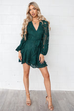 Vienna Lace Dress - Green