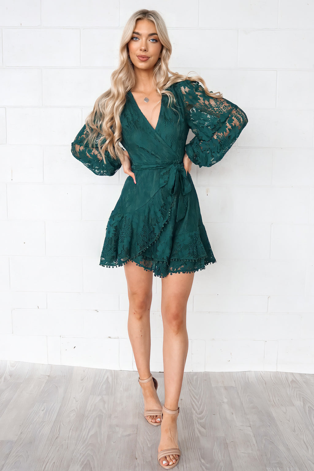 Vienna Lace Dress - Green