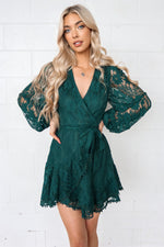 Vienna Lace Dress - Green