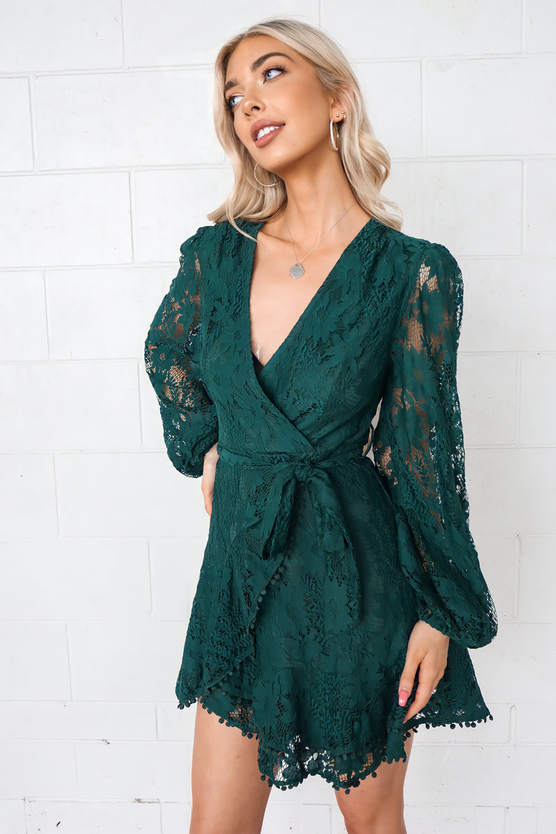 Vienna Lace Dress - Green