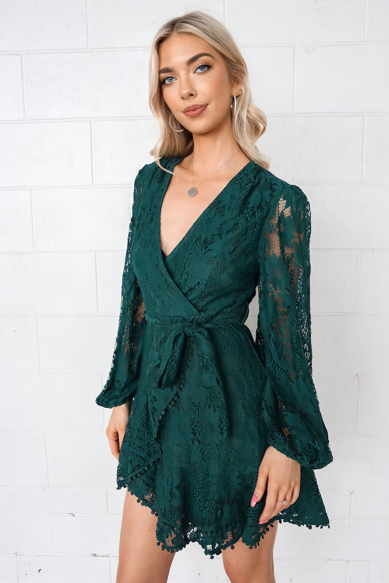 Vienna Lace Dress - Green