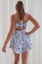 Zendaya Playsuit - Blue Floral