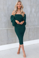 Demi Mesh Midi - Green