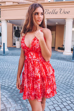 Lolita Dress - Red Floral