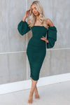 Demi Mesh Midi - Green