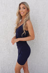 Jordyn Bodycon Dress - Navy - Runway Goddess