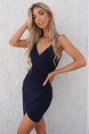 Jordyn Bodycon Dress - Navy - Runway Goddess